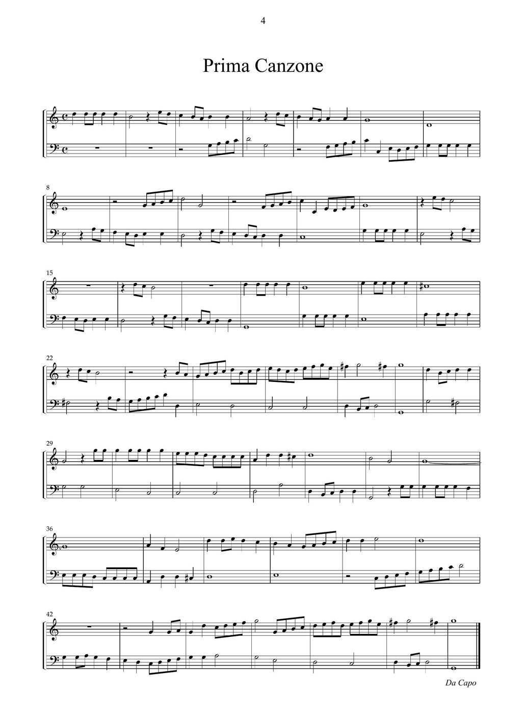 A. Banchieri: Moderna armonia di canzoni alla francese op.26 (Venezia, 1612) (versione per organo)