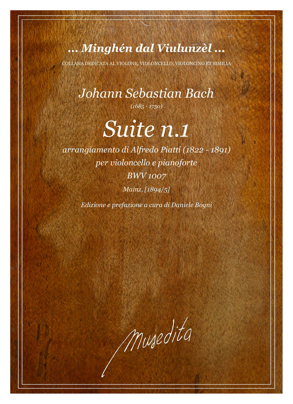 J.S. Bach/A.Piatti: Suite in sol maggiore BWV 1007