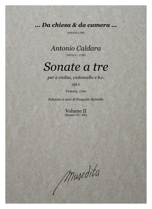 A. Caldara: Sonate a tre op.1 (Venezia, 1700)