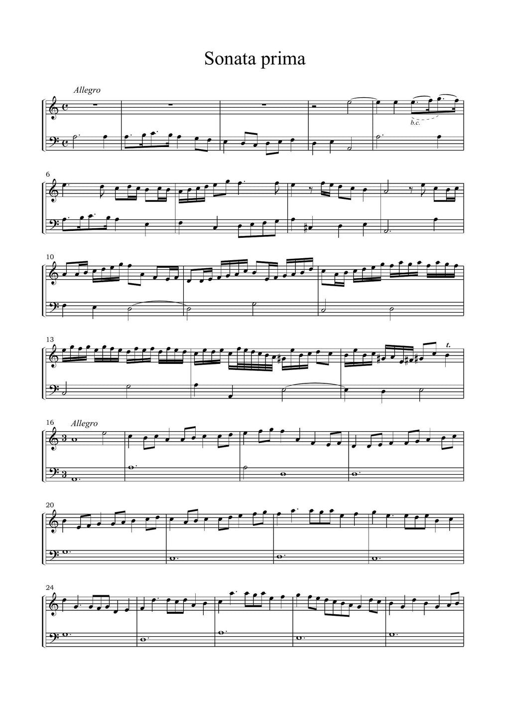 D. Castello: 2 Sonate per violino e b.c. (Venezia, 1644)