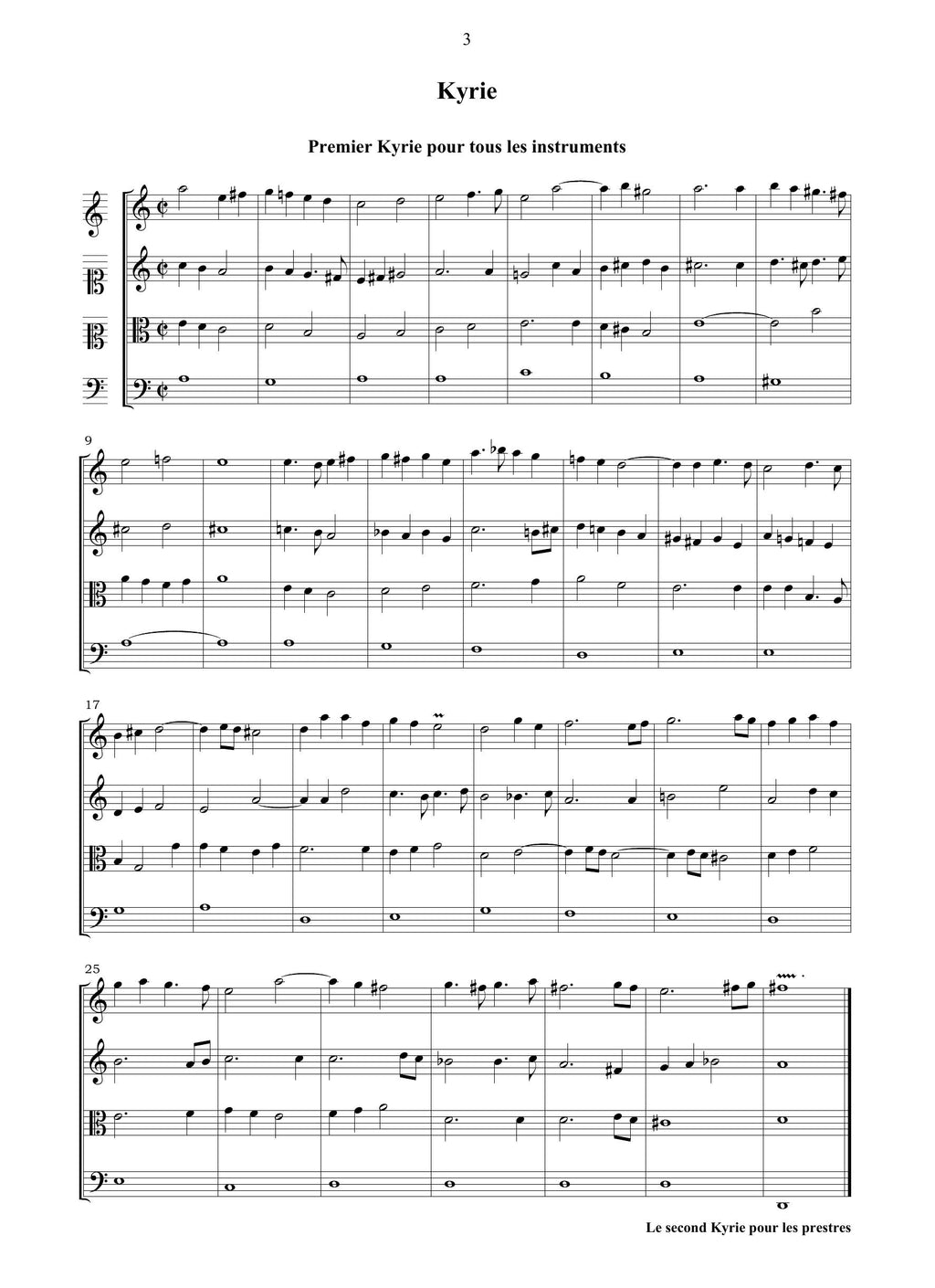 M.A. Charpentier: Messe pour plusieurs instruments au lieu des orgues, H 513 (Ms, F-Pn)