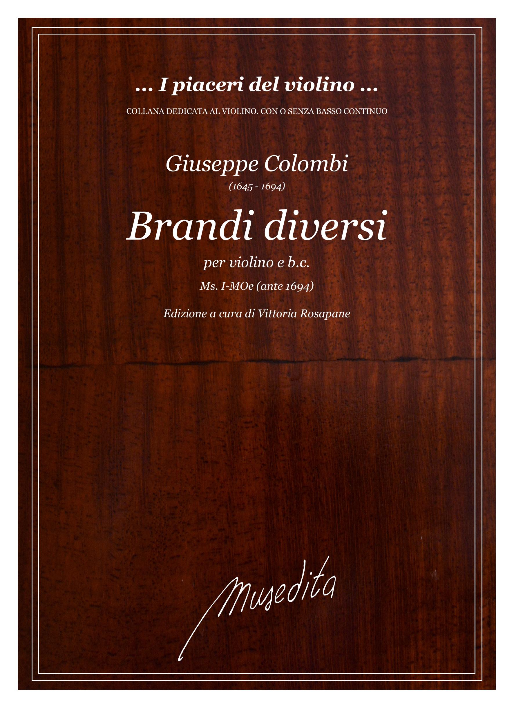 G. Colombi: Brandi diversi a violino e violone (Ms, I-MOe)