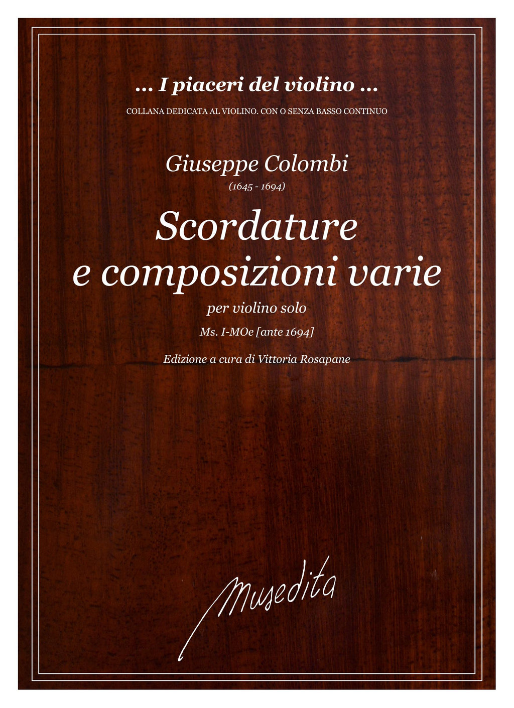 G. Colombi: Scordature e composizioni varie (Ms, I-MOe)