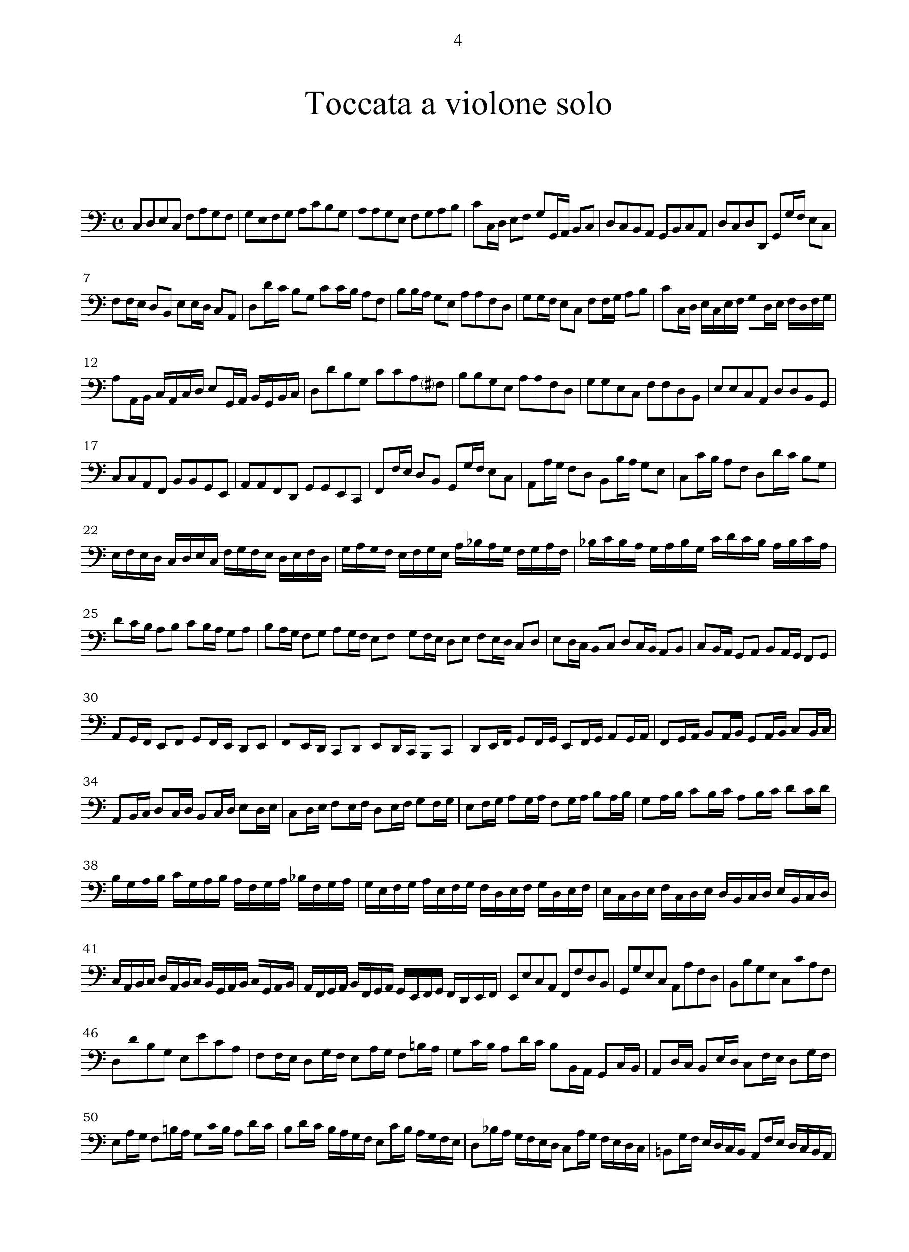 G. Colombi: 4 Composizioni per il violone (Ms, I-MOe)