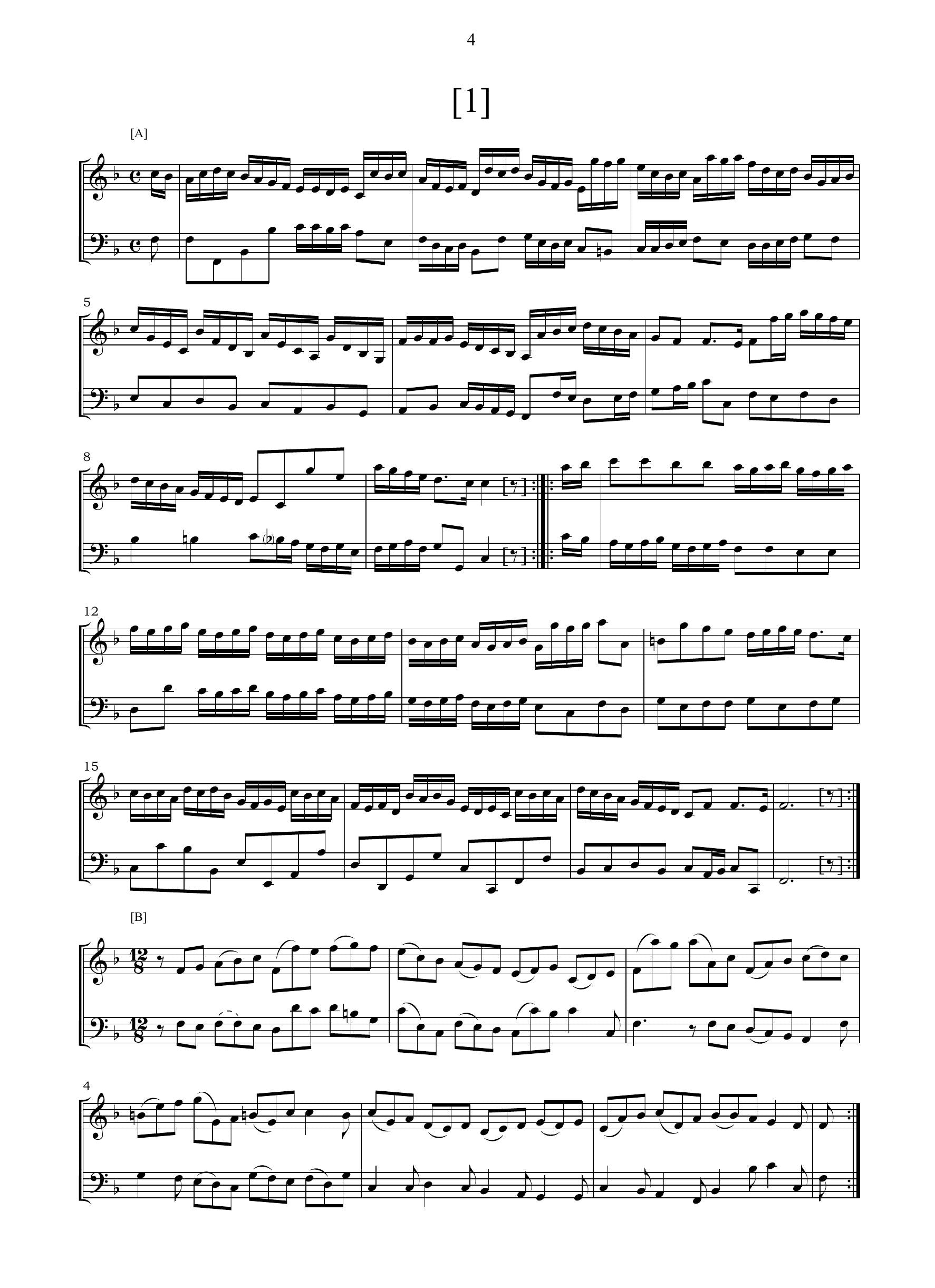 G. Colombi: 57 Danze e Toccate (Ms, I-MOe)