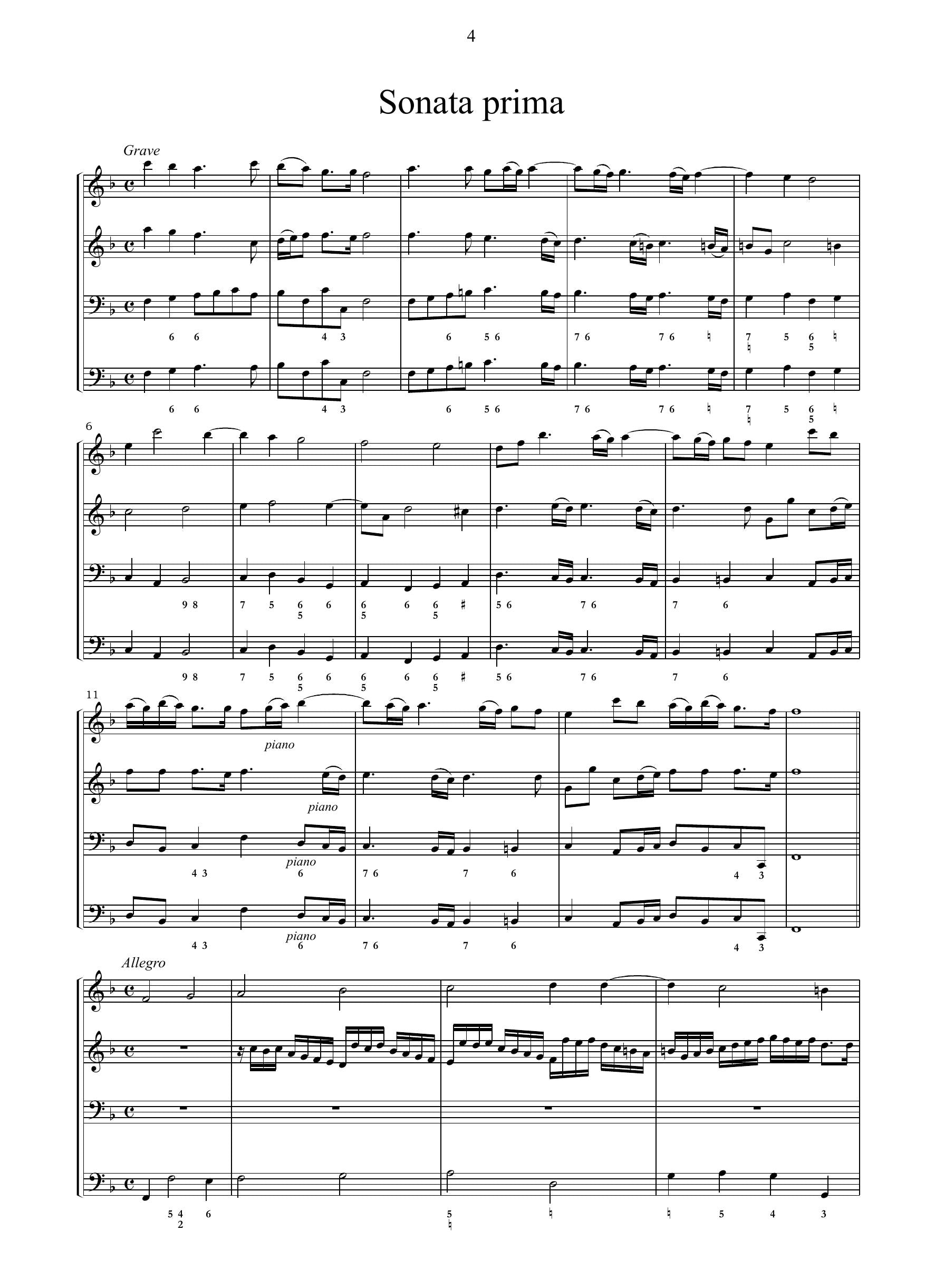 A. Corelli: Sonate a tre op.1 (Roma, 1681)