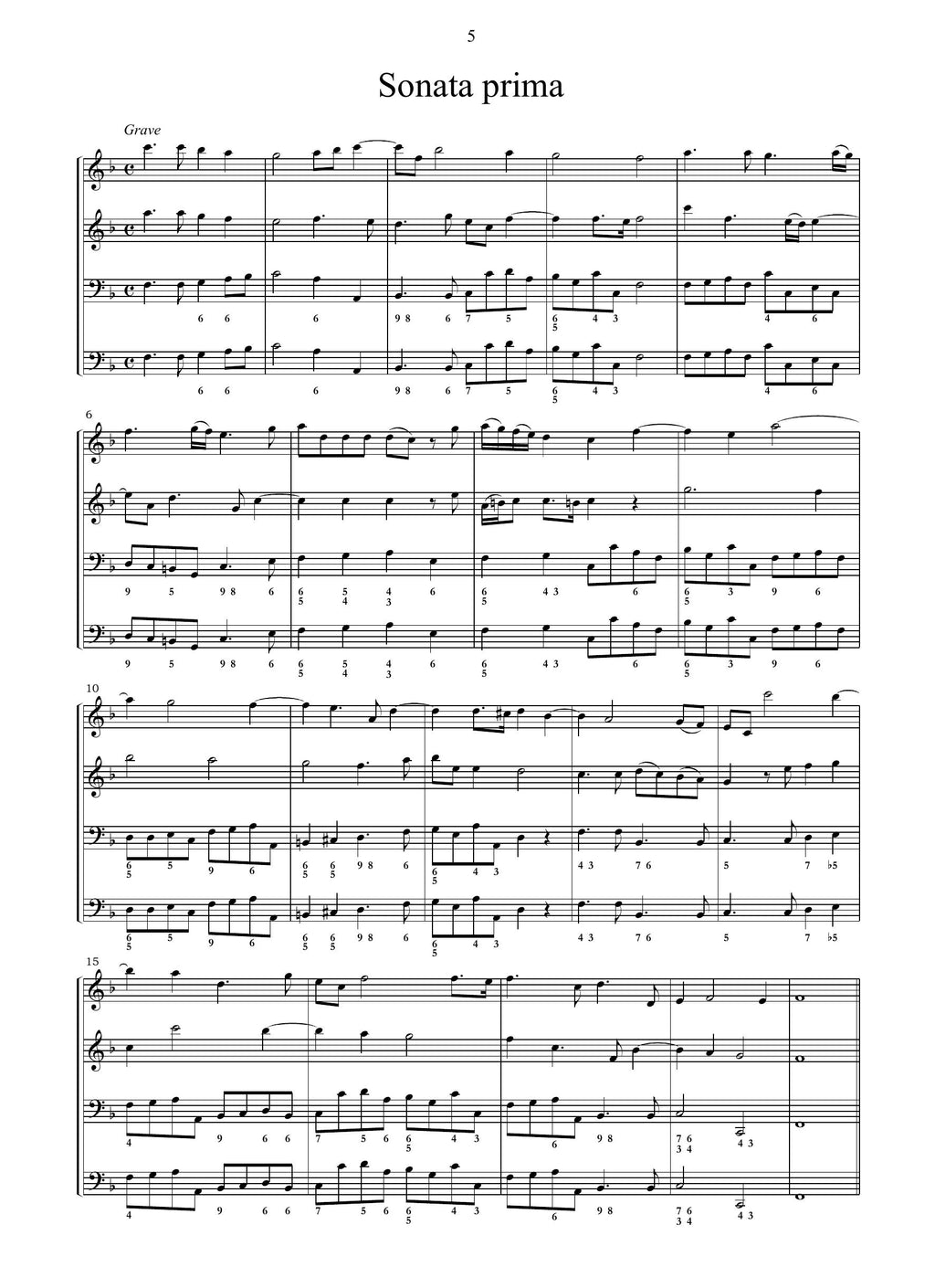 A. Corelli: Sonate a tre op.3 (Roma, 1689)