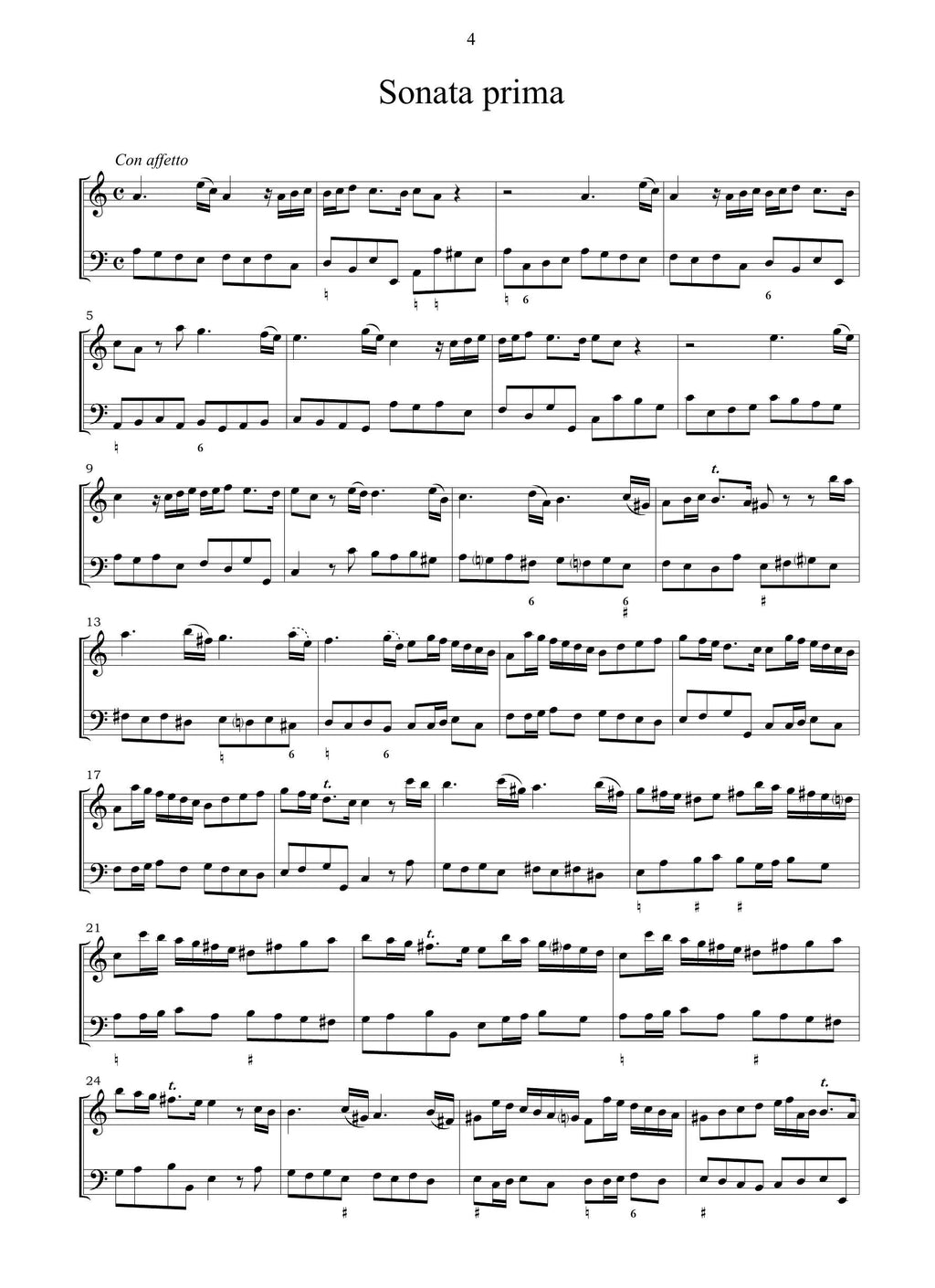 P. Degli Antonii: Sonate op.5 (Bologna, 1686)