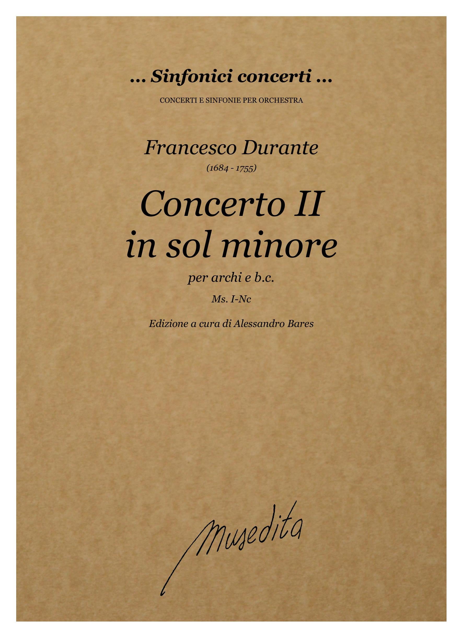 F. Durante: Concerto II in sol minore