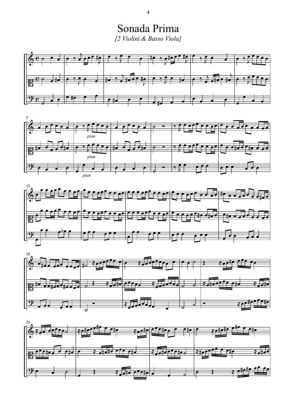 G. Filippi: 9 Sonate (Venezia, 1649)