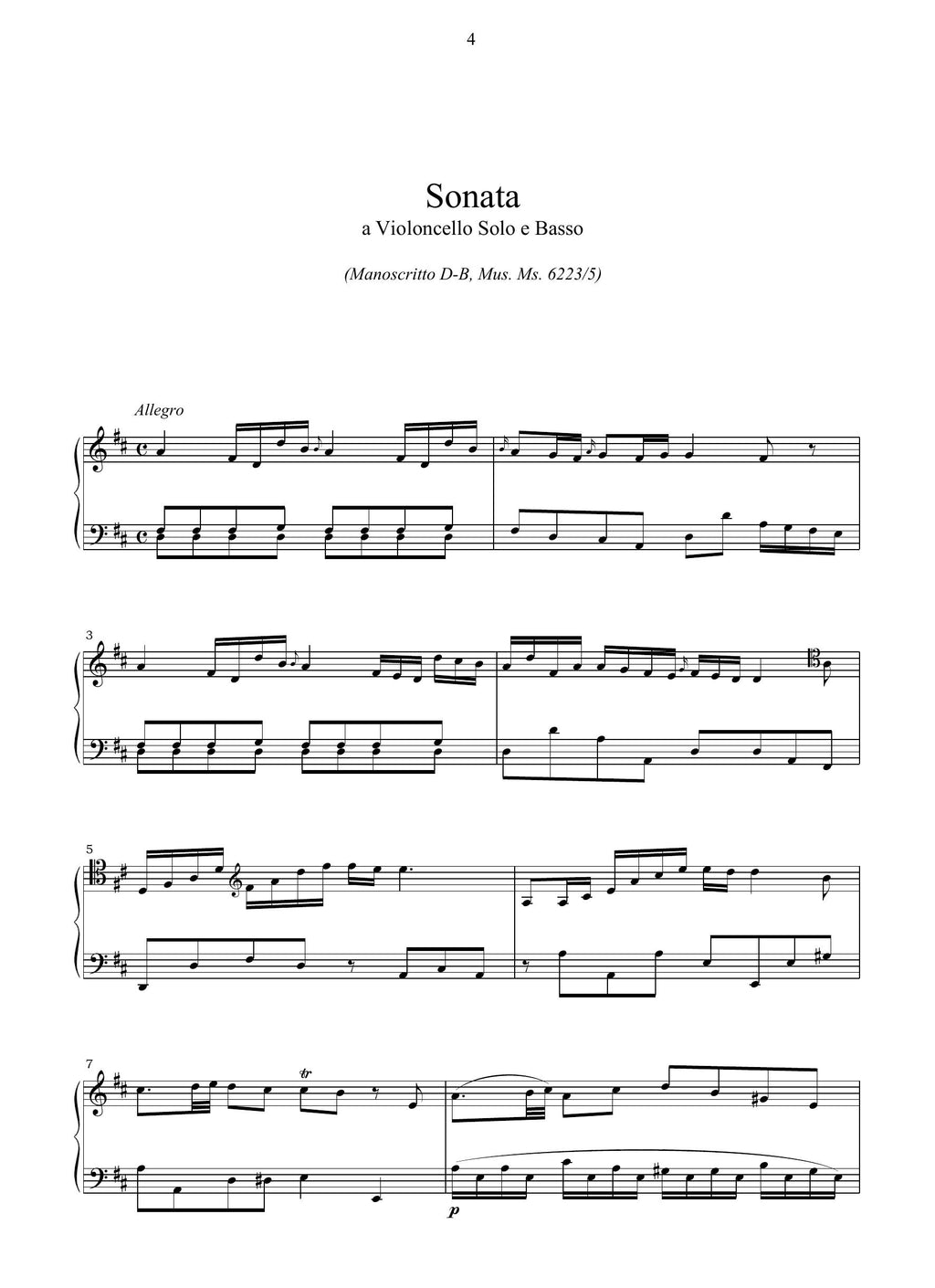 J.A. Filtz: 2 Sonate (Ms, D-B)
