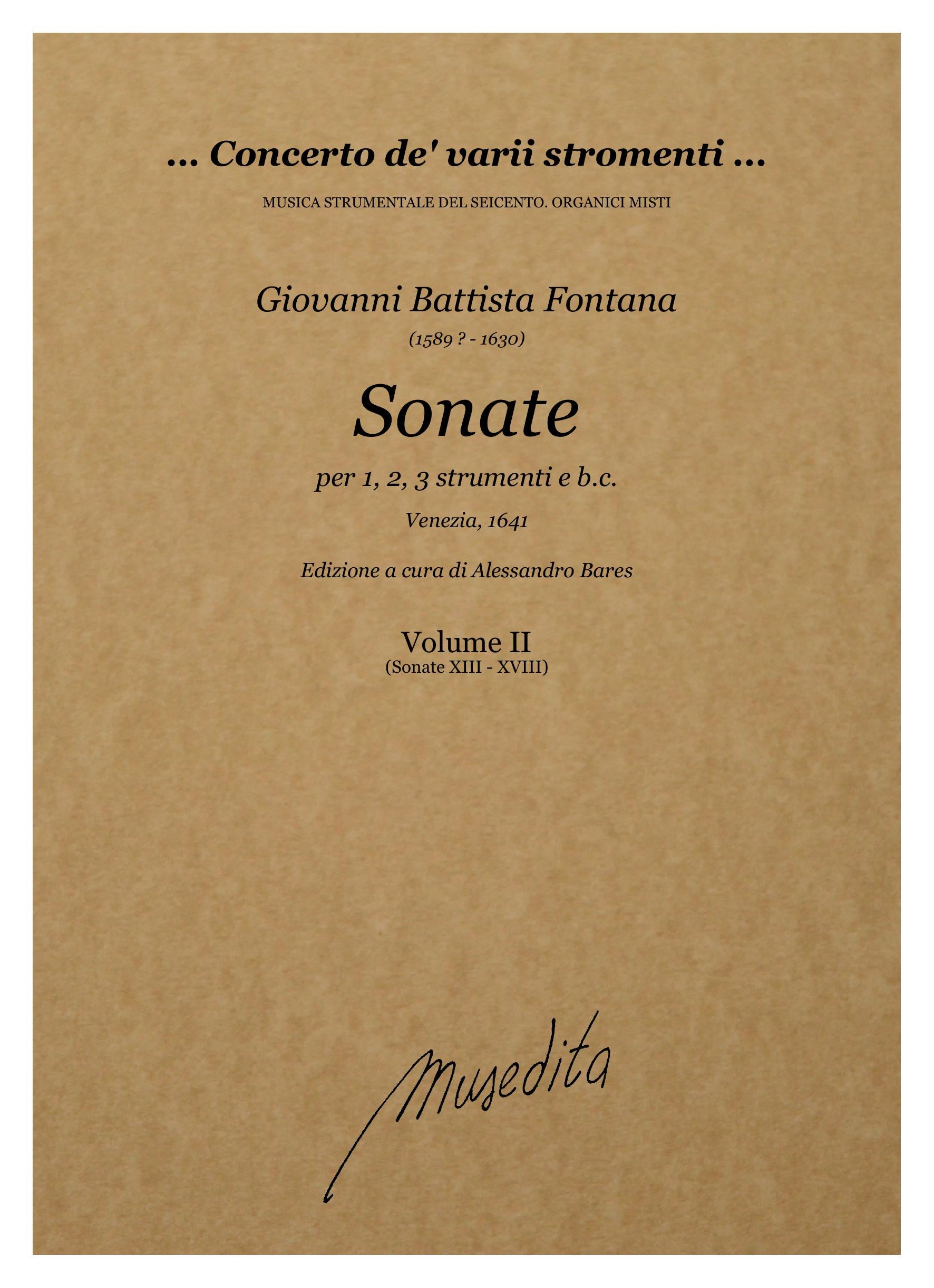 G.B. Fontana: Sonate a 1, 2, 3 (Venezia, 1641)