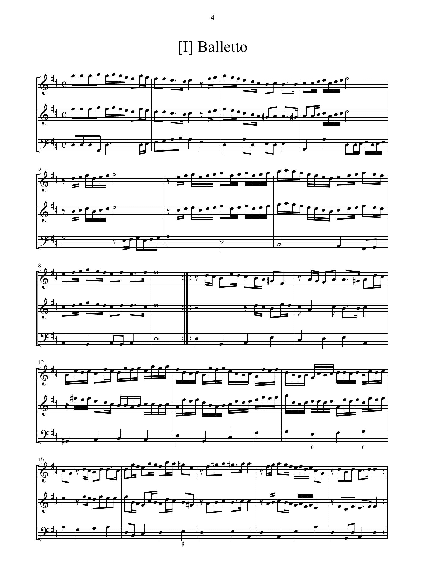 S. Gandini: Correnti et balletti alla francese e all'italiana op.4 (Venezia, 1655)