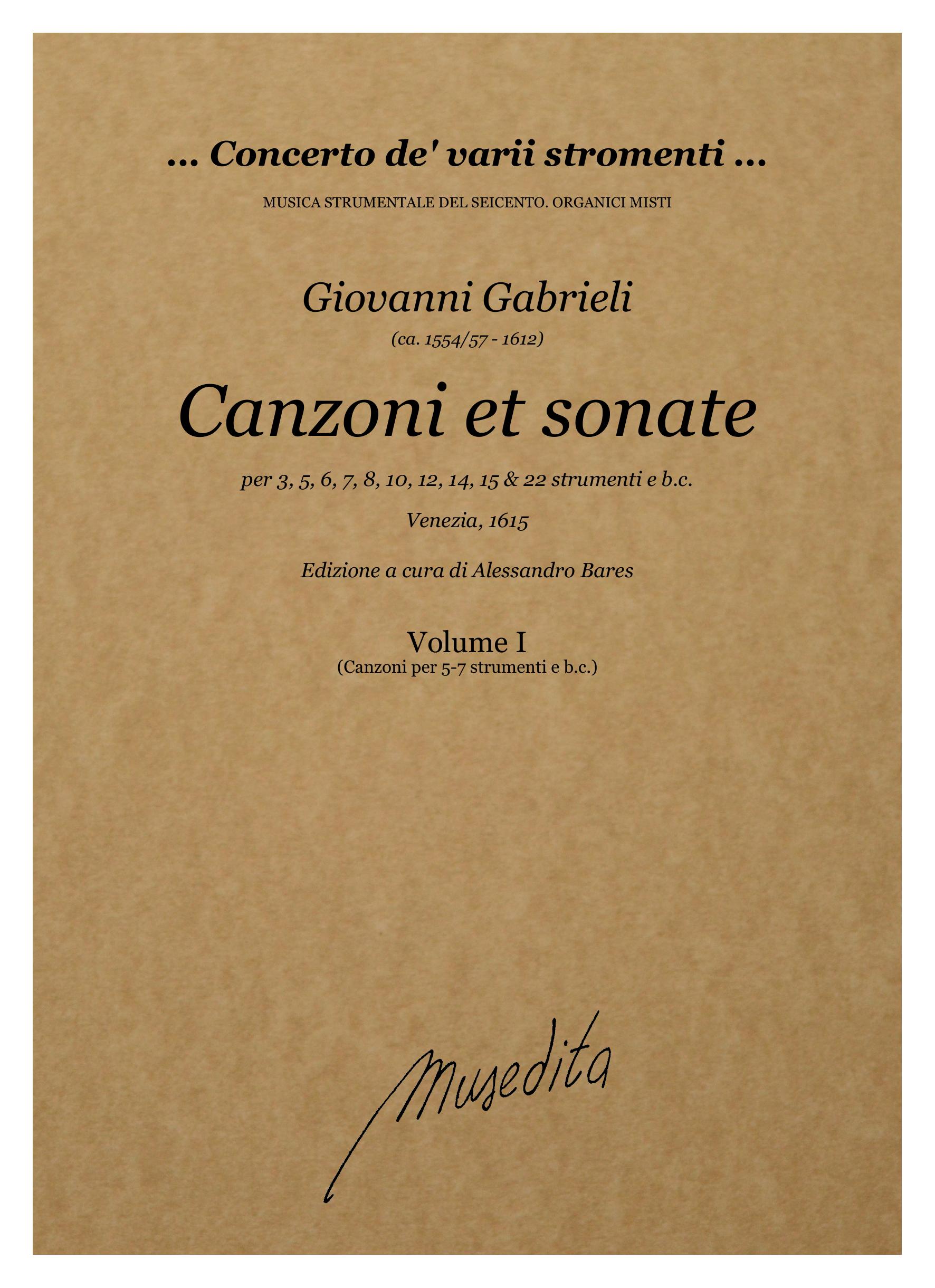 G. Gabrieli: Canzoni et sonate (Venezia, 1615)
