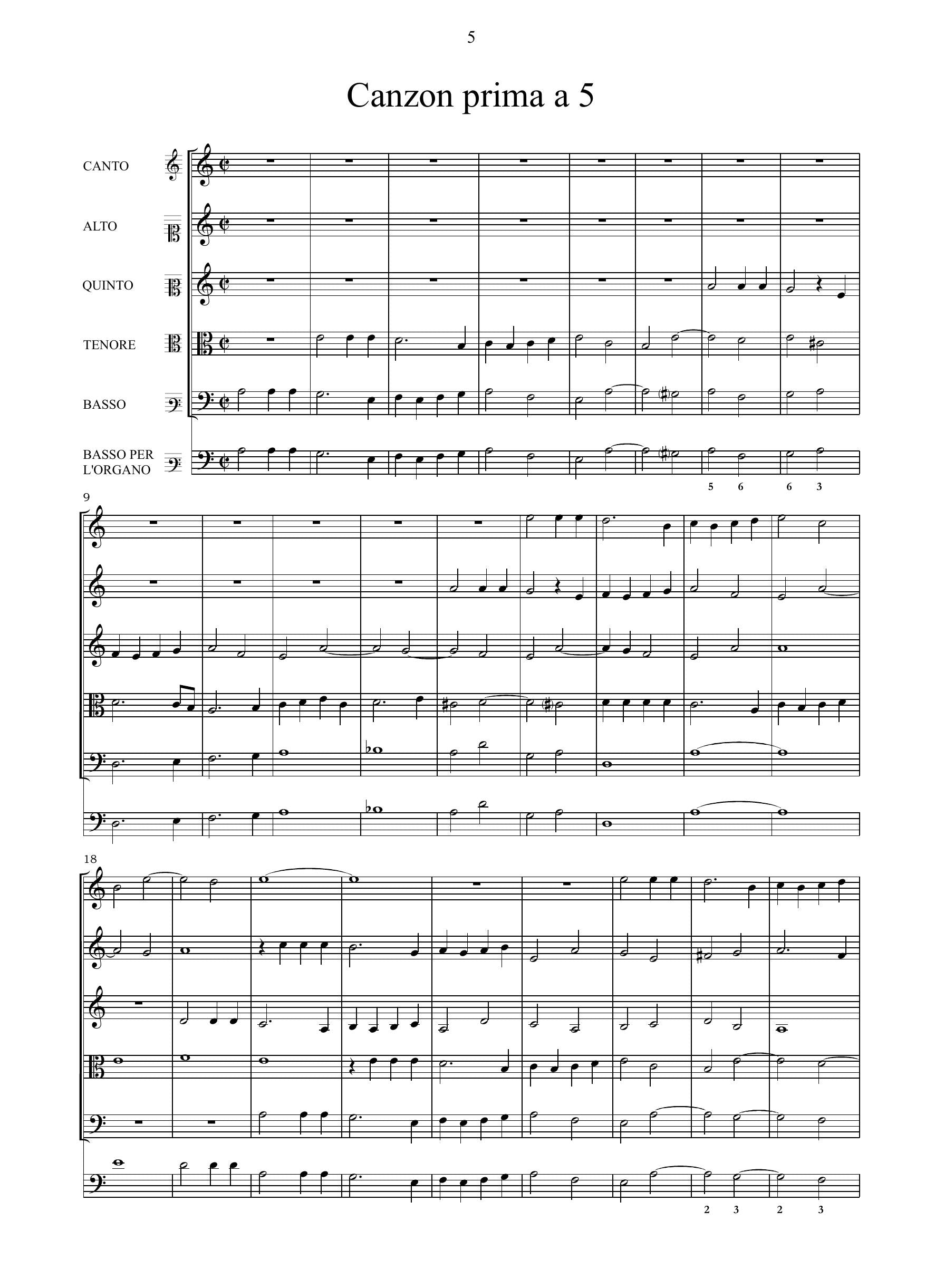 G. Gabrieli: Canzoni et sonate (Venezia, 1615)
