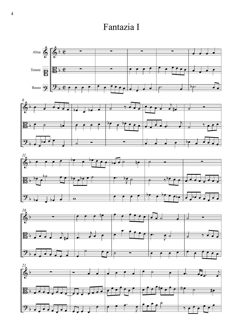 O. Gibbons: Fantazias in three parts (London, [1620])