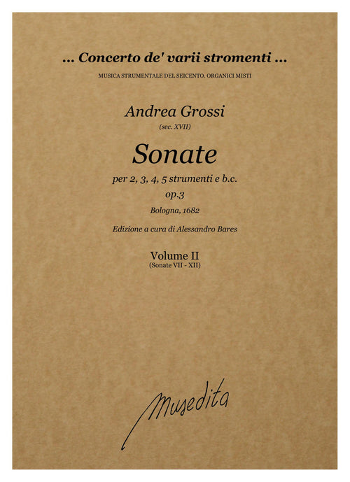 A. Grossi: Sonate op.3 (Bologna, 1682)