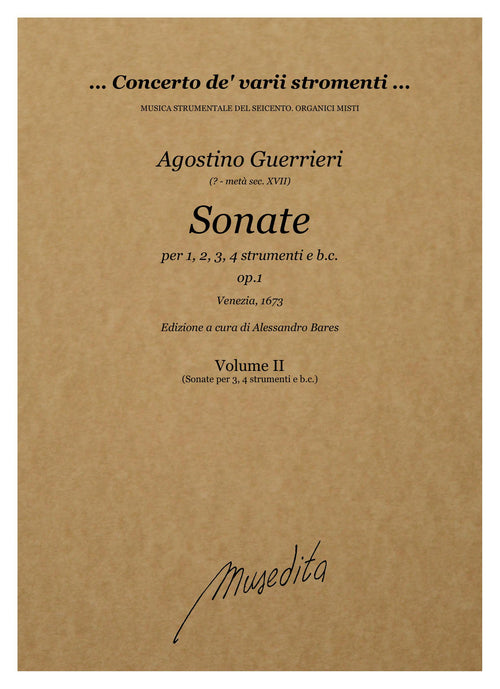 A. Guerrieri: Sonate op.1 (Venezia, 1673)