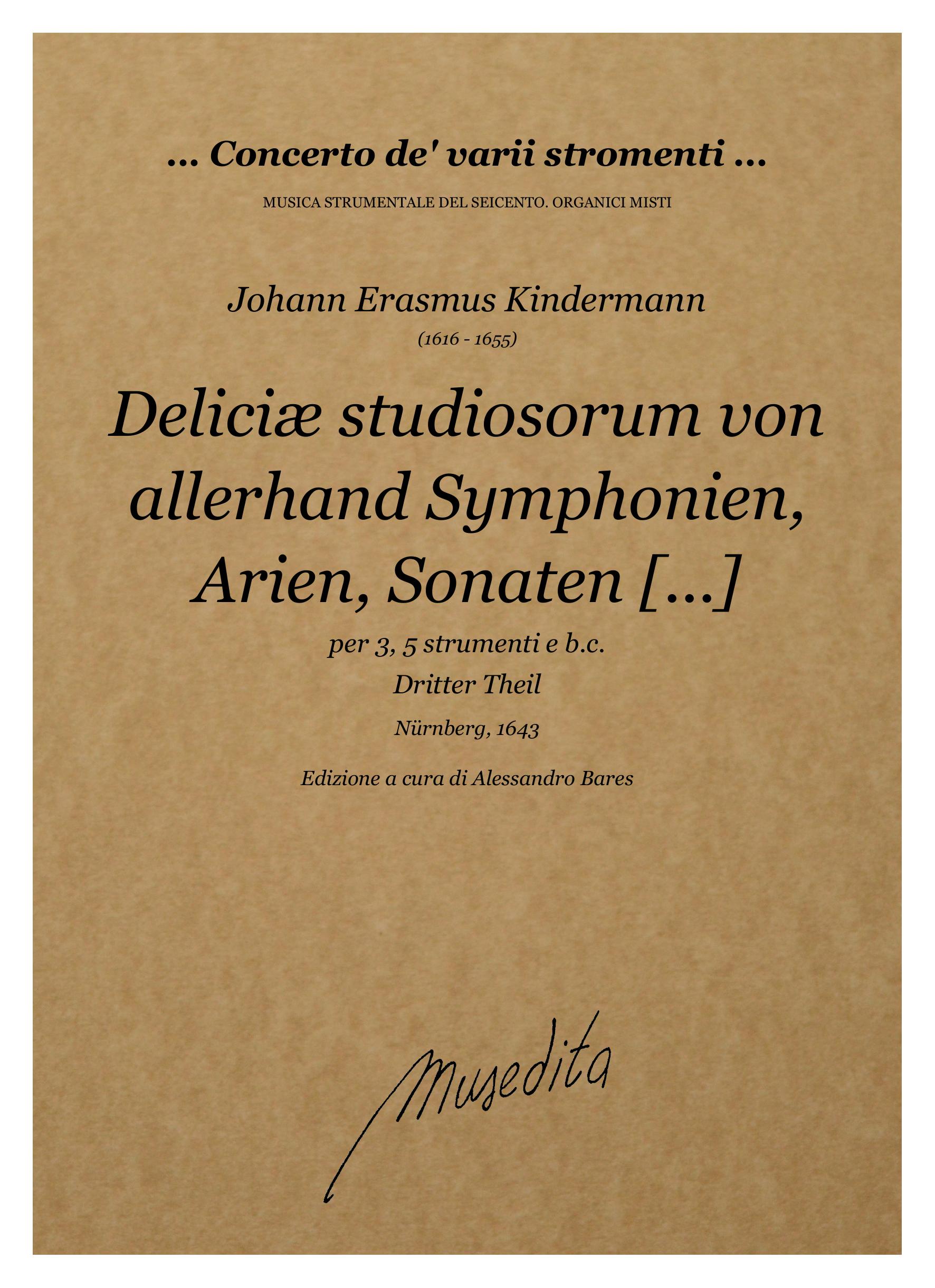 J.E. Kindermann: Deliciæ studiosorum (Dritter Theil) (Nürnberg, 1643)
