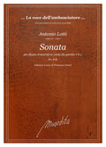 A. Lotti: Sonata (Ms, B-Bc)