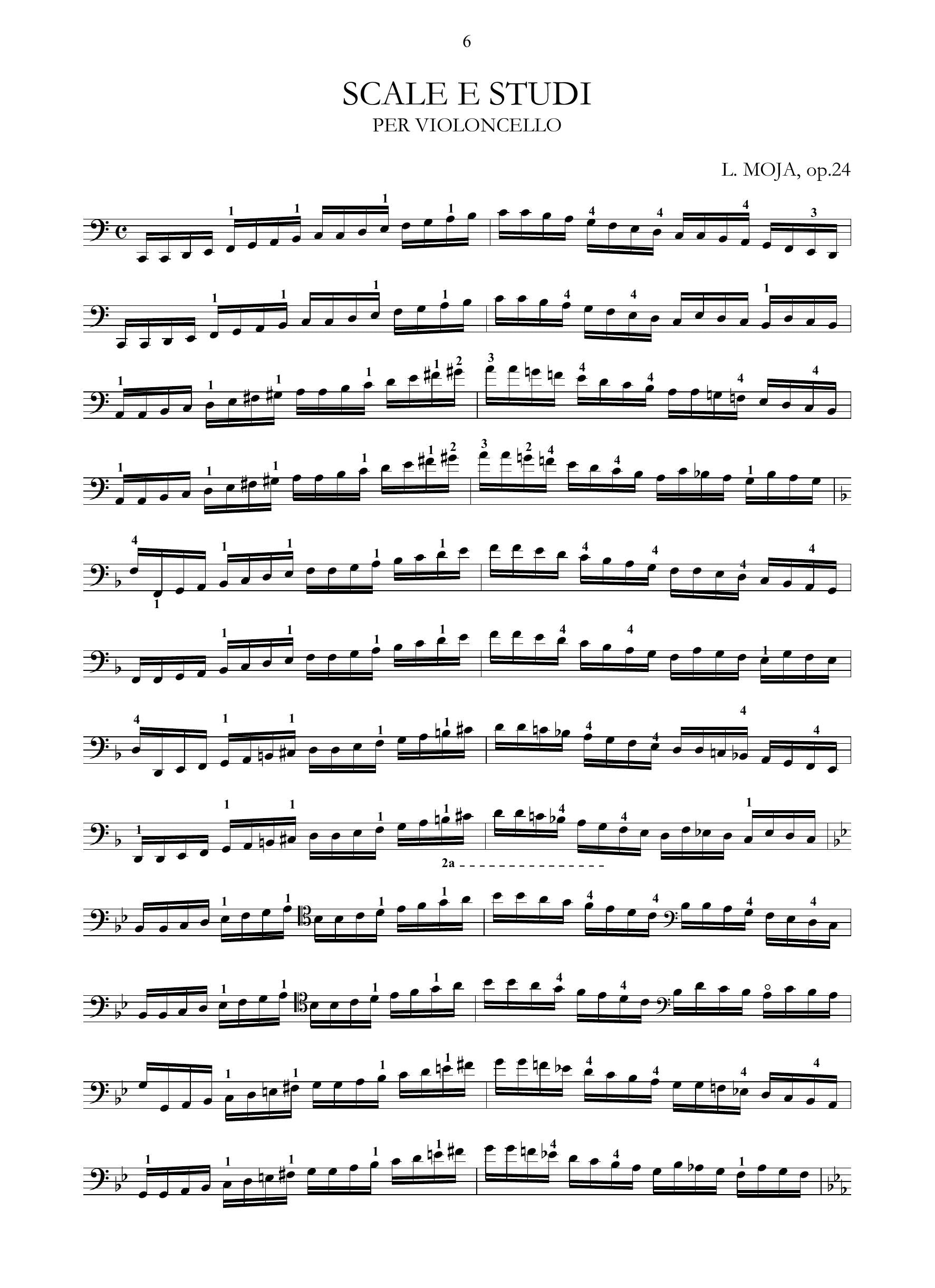 L. Moja: Scale e studi op.24 (Torino, s.a.)