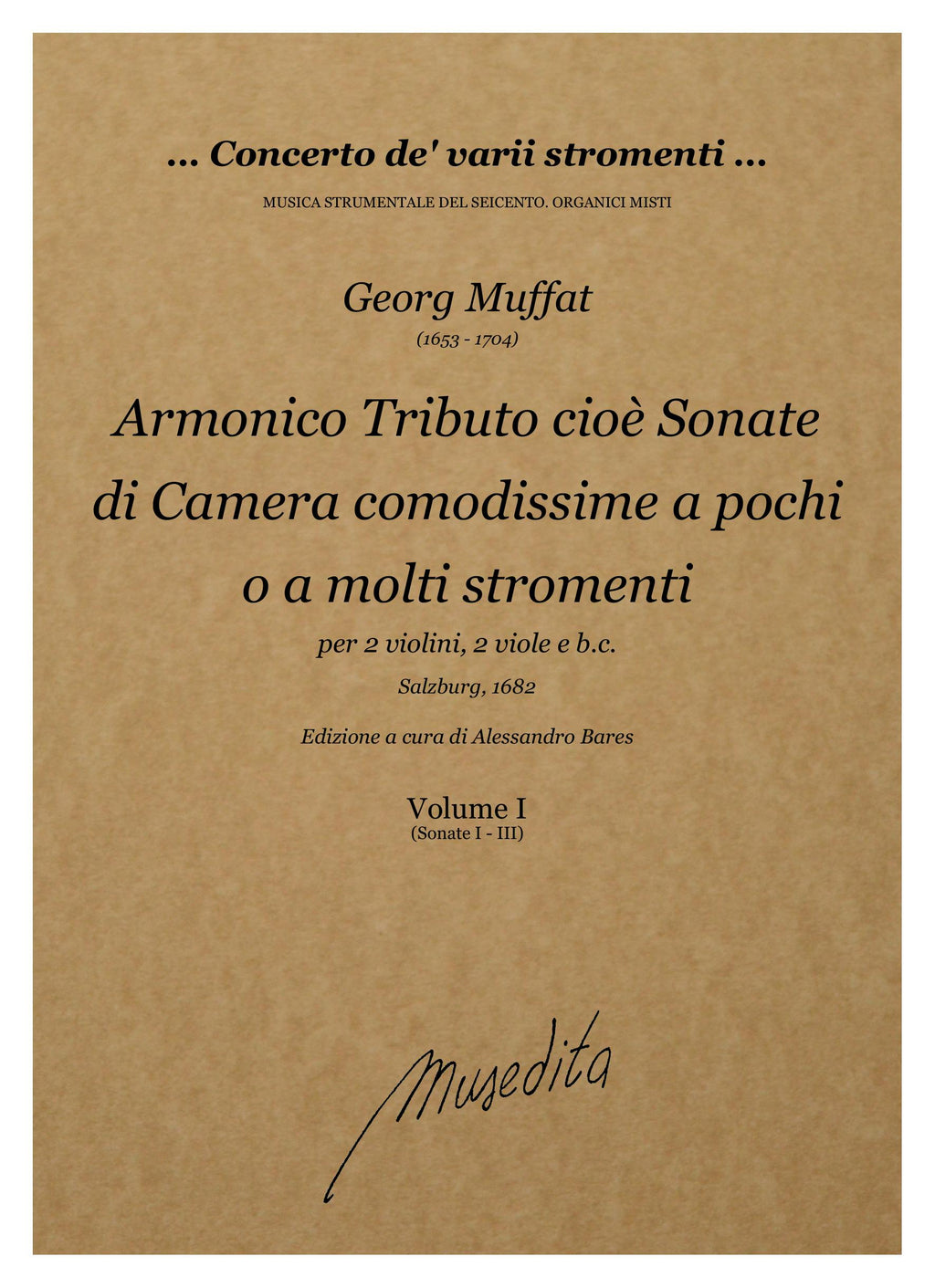 G. Muffat: Armonico tributo (Salzburg, 1682)