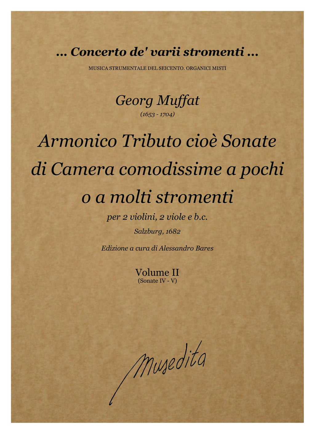 G. Muffat: Armonico tributo (Salzburg, 1682)