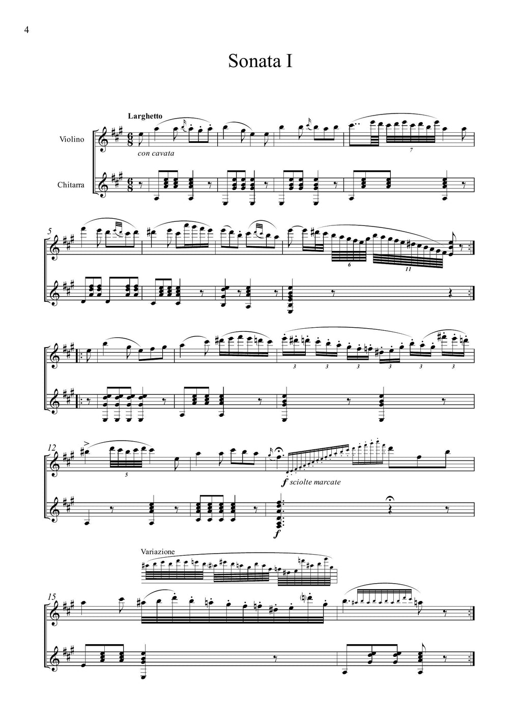 N. Paganini: 6 Sonate op.3 (Milano, s.a.)