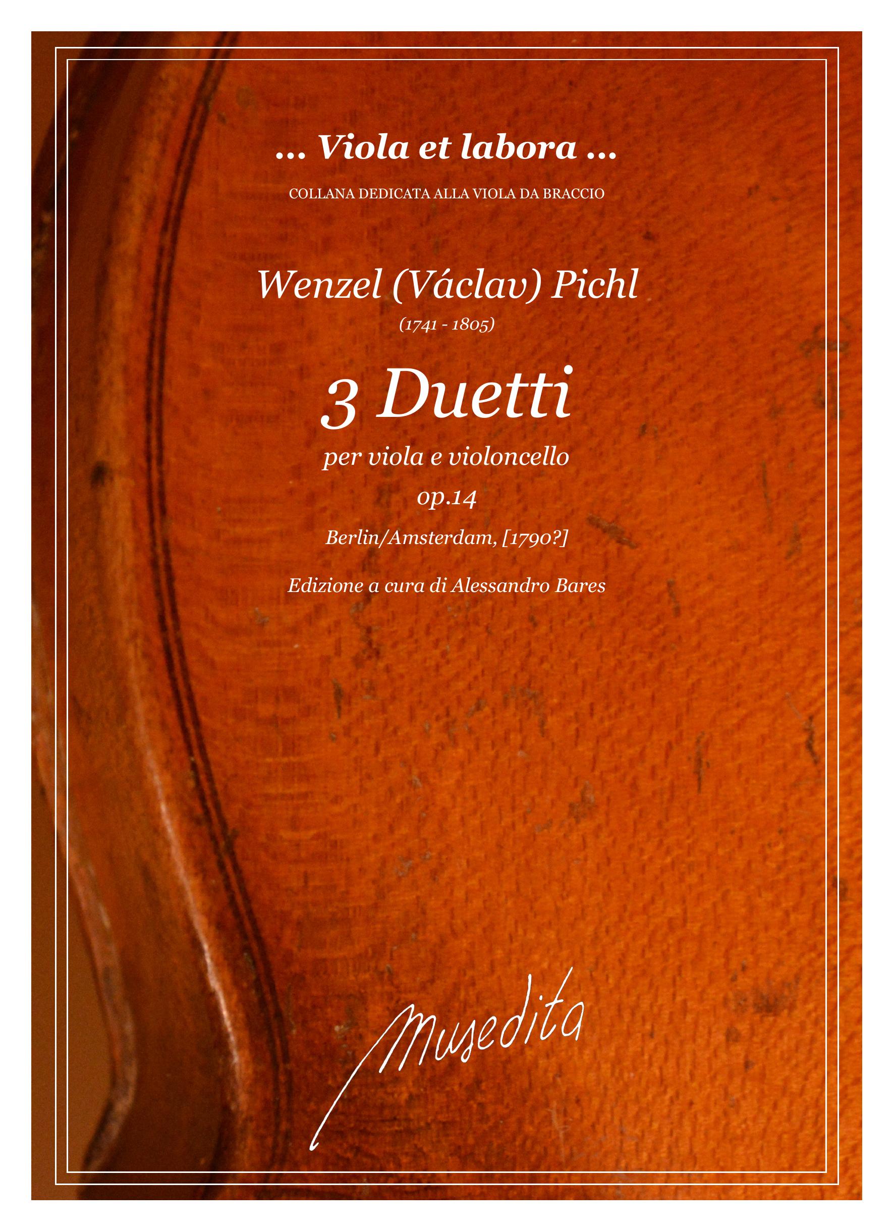 W. Pichl: 3 Duetti op.14 (Berlin, Amsterdam, [1789])