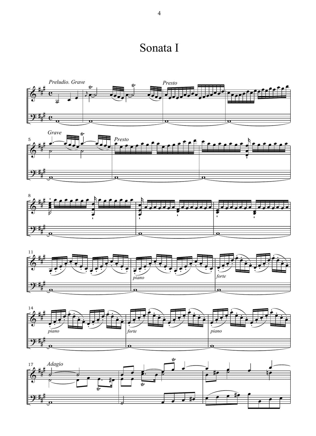 N. Porpora: 12 Sonate (Wien, 1754)
