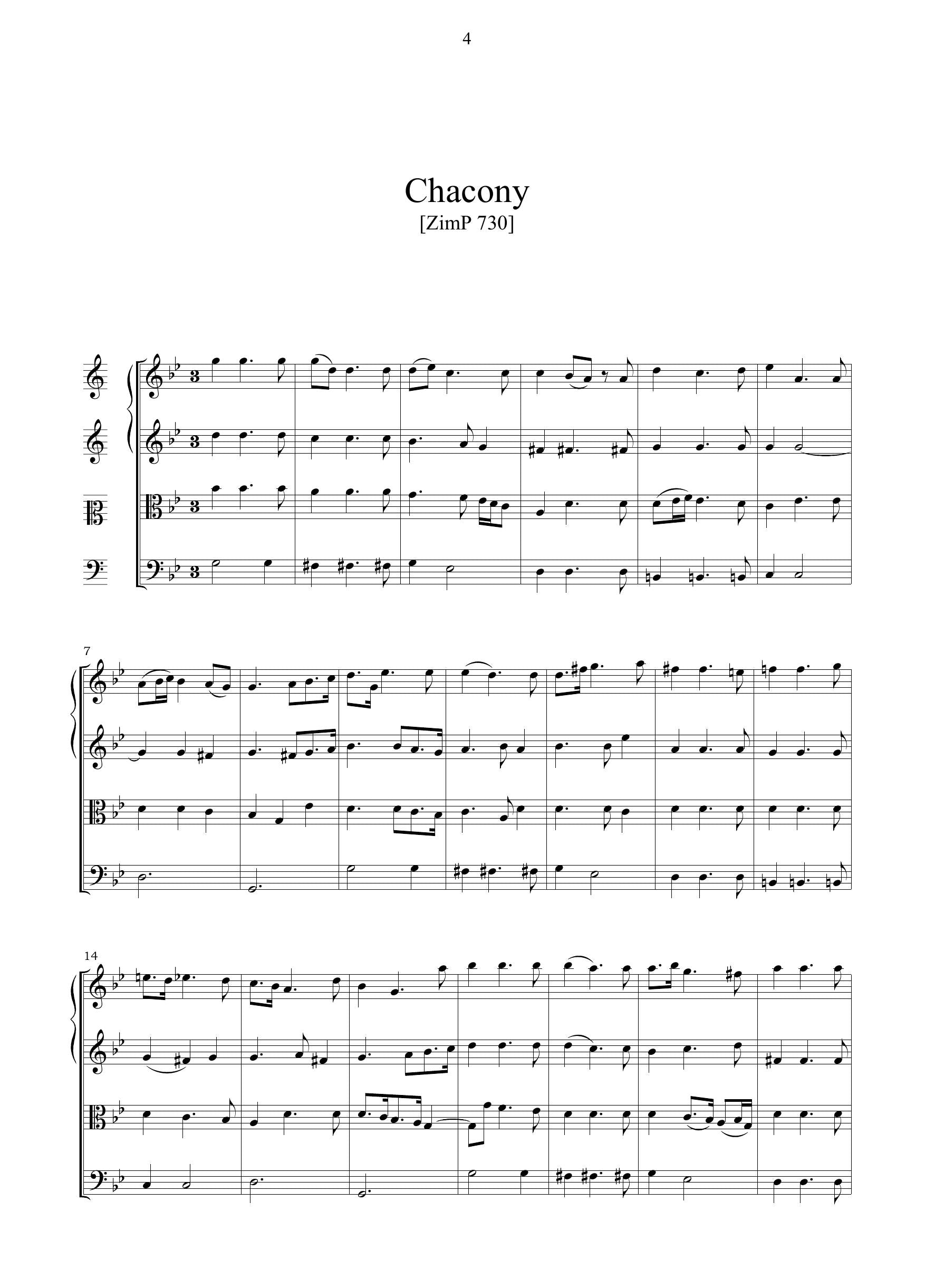 H. Purcell: Chacony, Pavan, Overture (Ms, GB-Lbl)