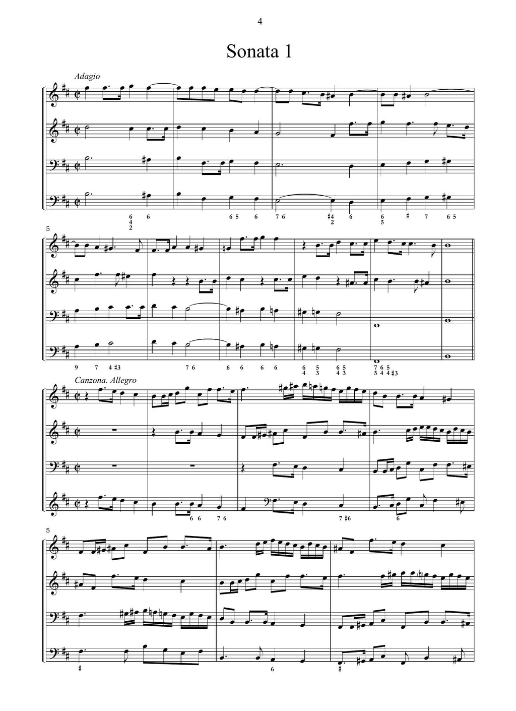 H. Purcell: Ten Sonata's in four parts (London, 1697)