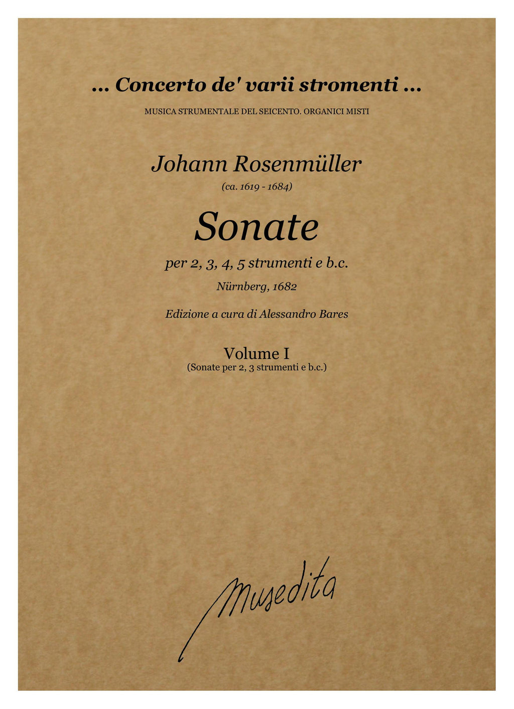 J. Rosenmüller: Sonate (Nürnberg, 1682)