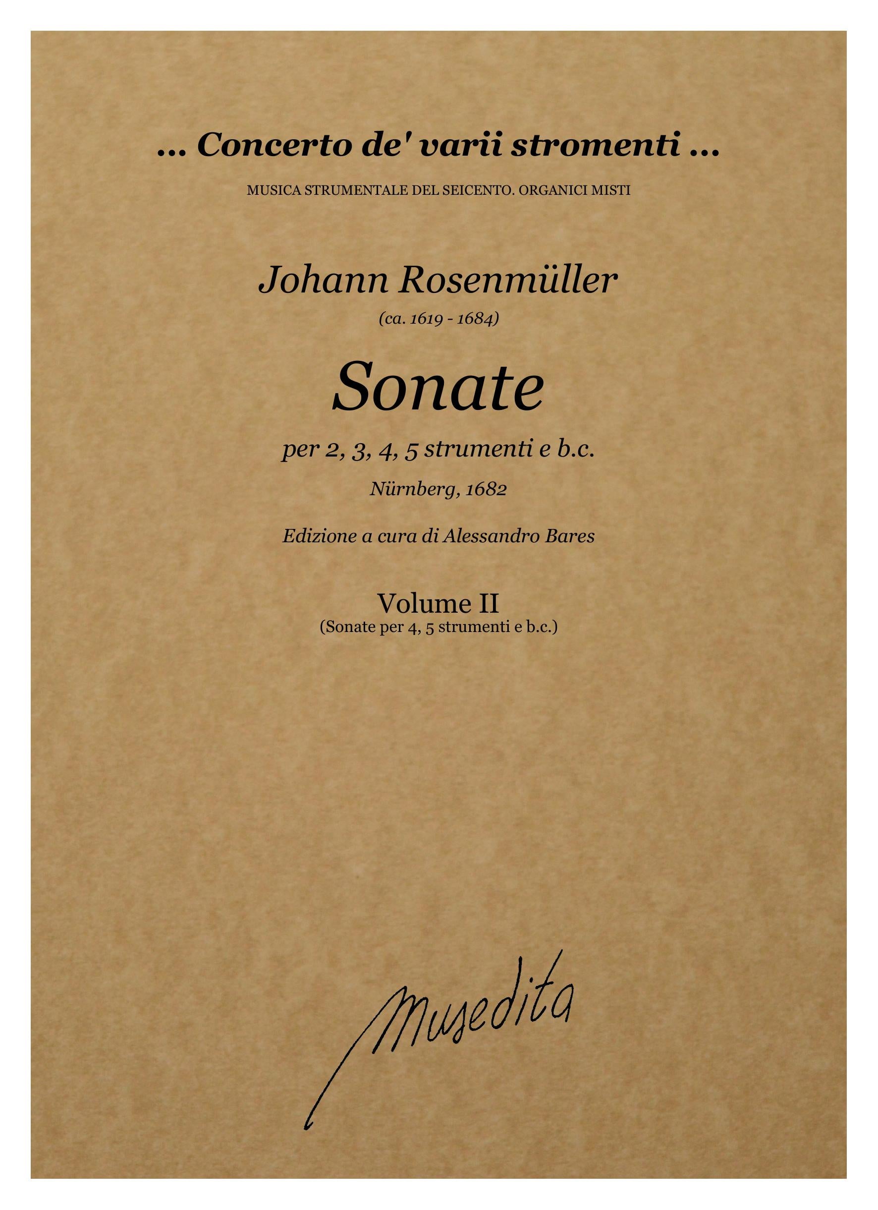 J. Rosenmüller: Sonate (Nürnberg, 1682)