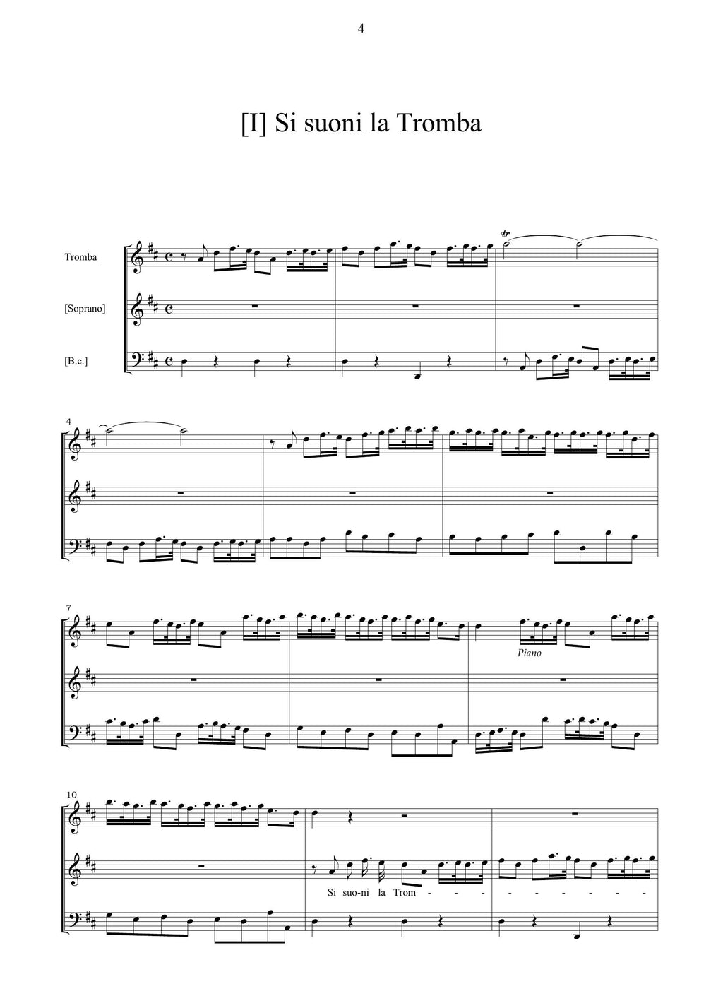A. Scarlatti: 7 Arie (ms, GB-Lbl)