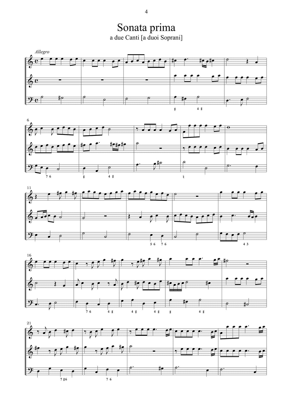 G. Scarani: Sonate concertate a due e tre voci (Venezia, 1630)