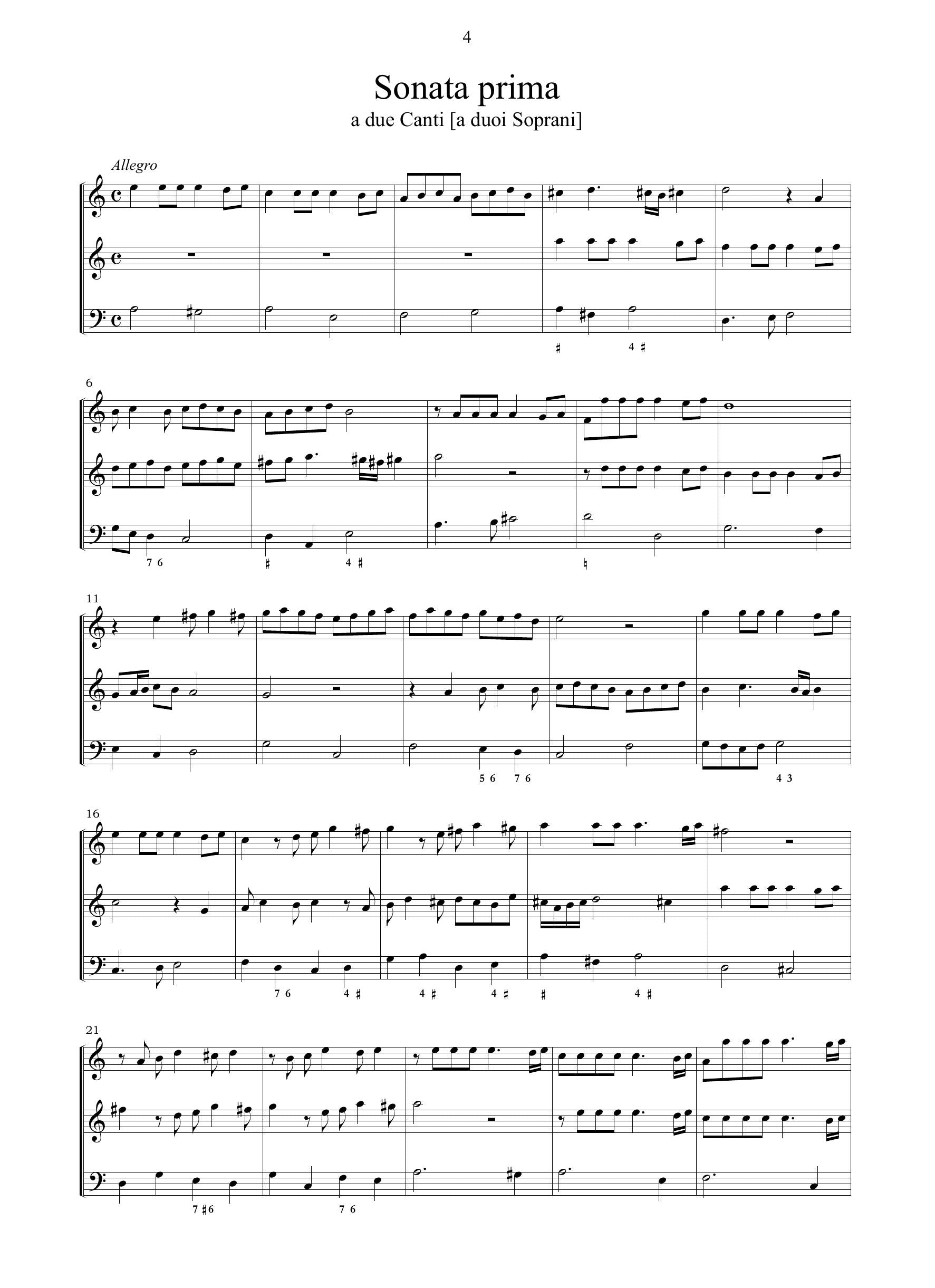 G. Scarani: Sonate concertate a due e tre voci (Venezia, 1630)
