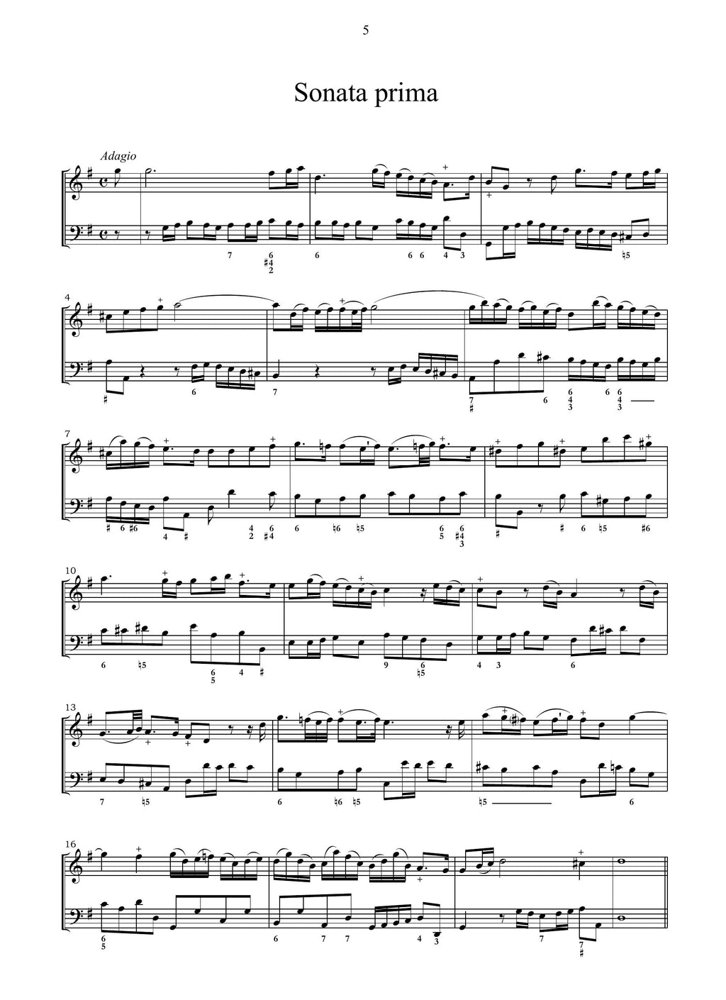 J.B. Senaillé: Sonates à violon seul avec la basse continue (livre III)(Paris, [1716])
