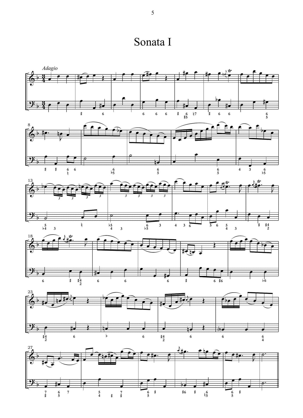 G.B. Somis: Sonate da camera op.2 (Torino, 1723)