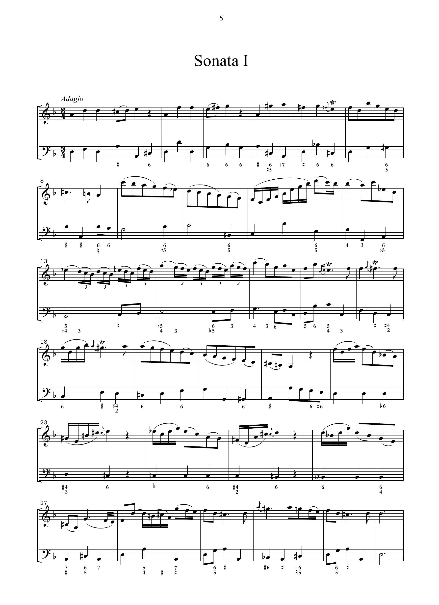 G.B. Somis: Sonate da camera op.2 (Torino, 1723)