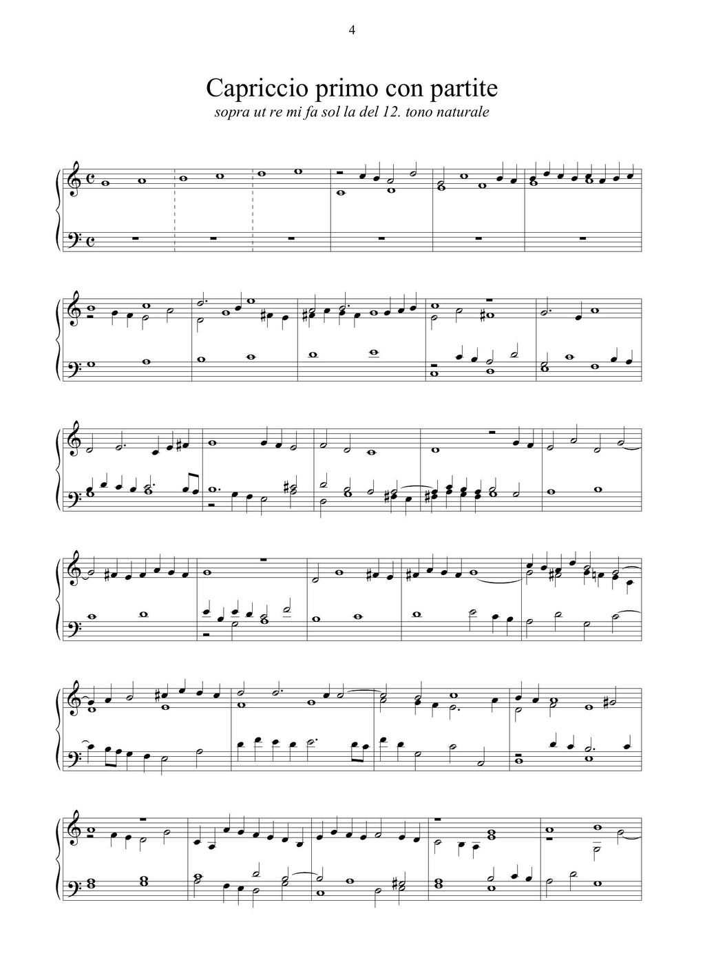 G. Strozzi: Capricci da sonare cembali et organi op.4 (Napoli, 1687)