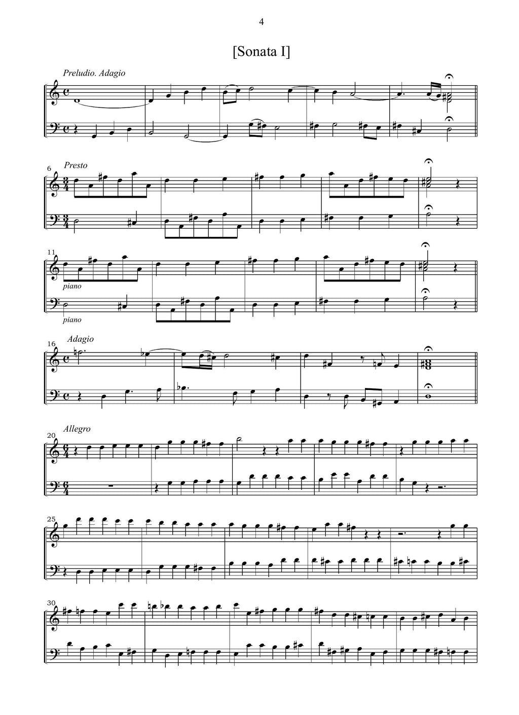 G. Torelli: Concertino per camera op.4 ([Bologna], s.d.)