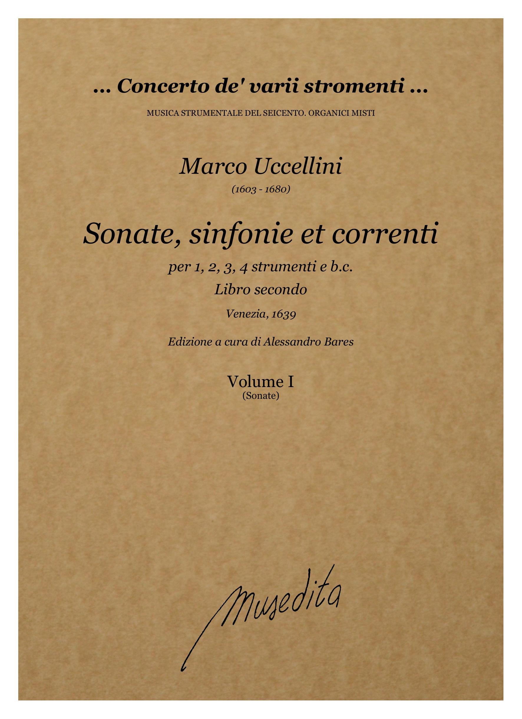 M. Uccellini: Sonate, sinfonie et correnti (libro secondo) (Venezia, 1639)