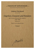 J. Vierdanck: Capricci, canzoni und sonaten (ander Theil) (Rostock, 1641)