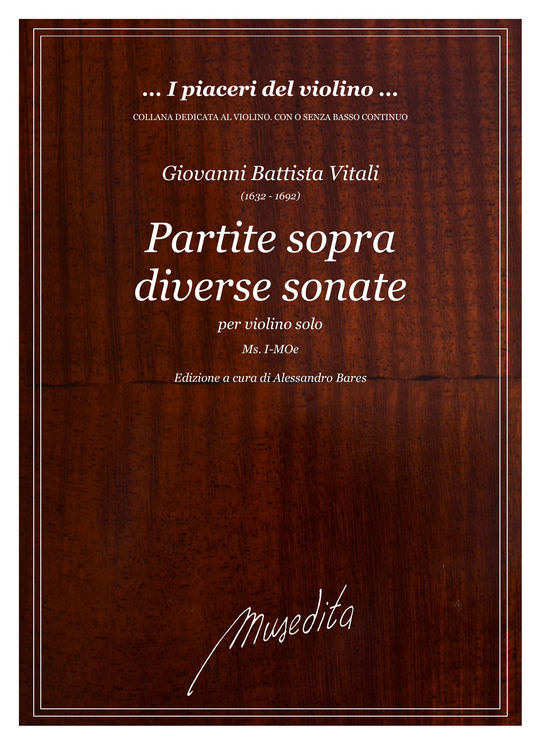 G.B. Vitali: Varie partite sopra diverse sonate per il violino (Ms, I-MOe)
