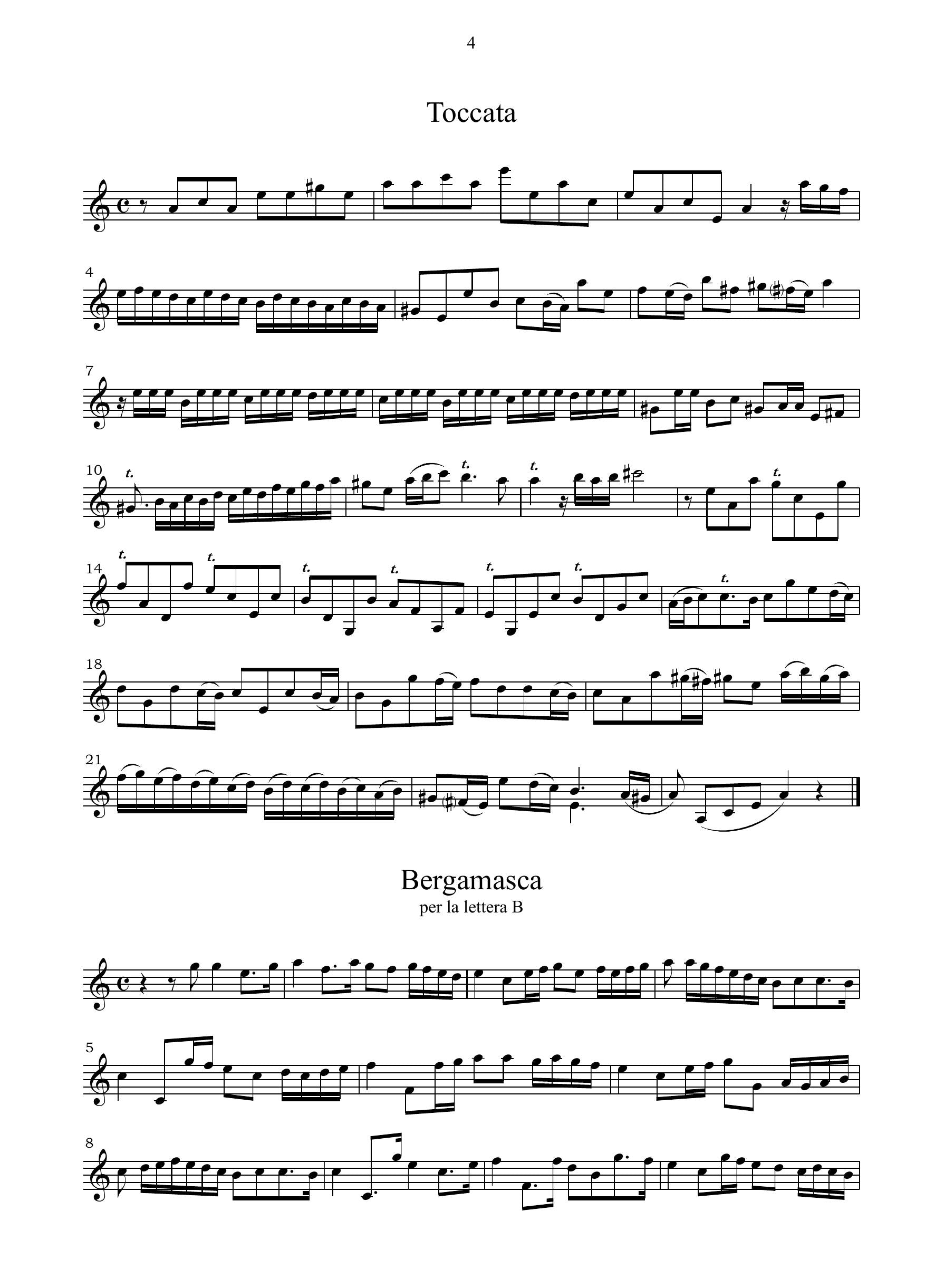 G.B. Vitali: Varie partite sopra diverse sonate per il violino (Ms, I-MOe)
