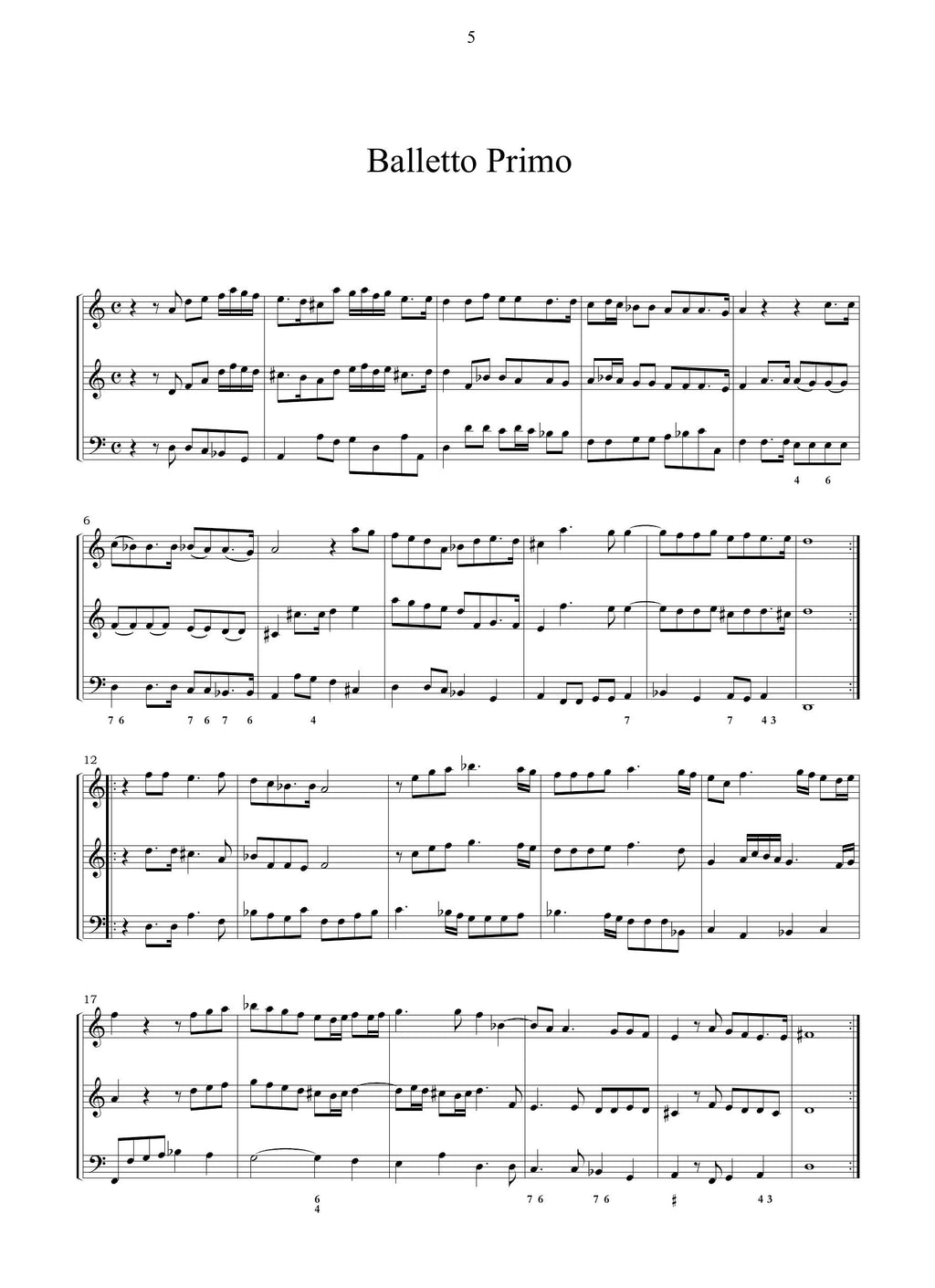 G.B. Vitali: Correnti e balletti op.1 (Bologna, 1686)