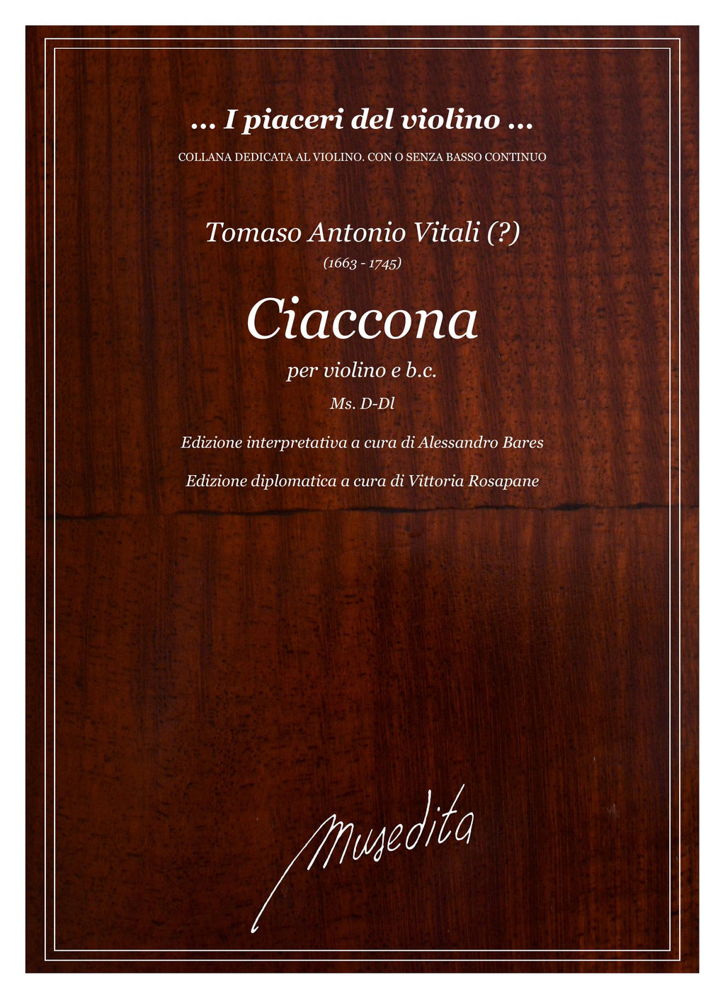 T.A. Vitali: Ciaccona (Ms, D-Dl)