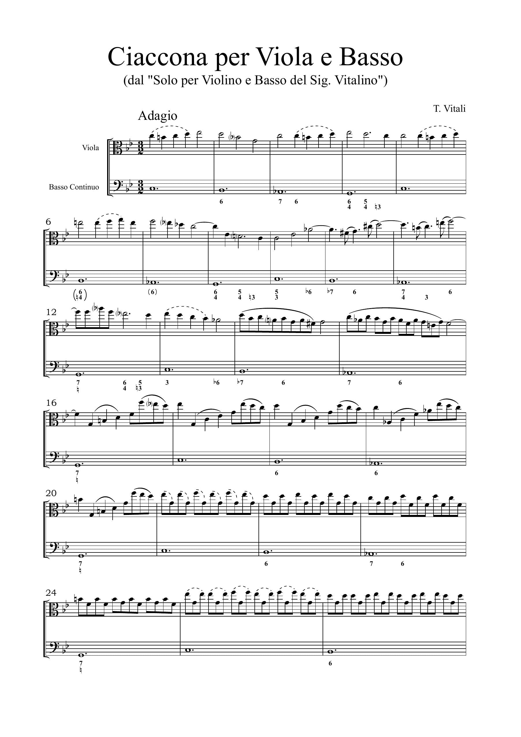 T.A. Vitali: Ciaccona