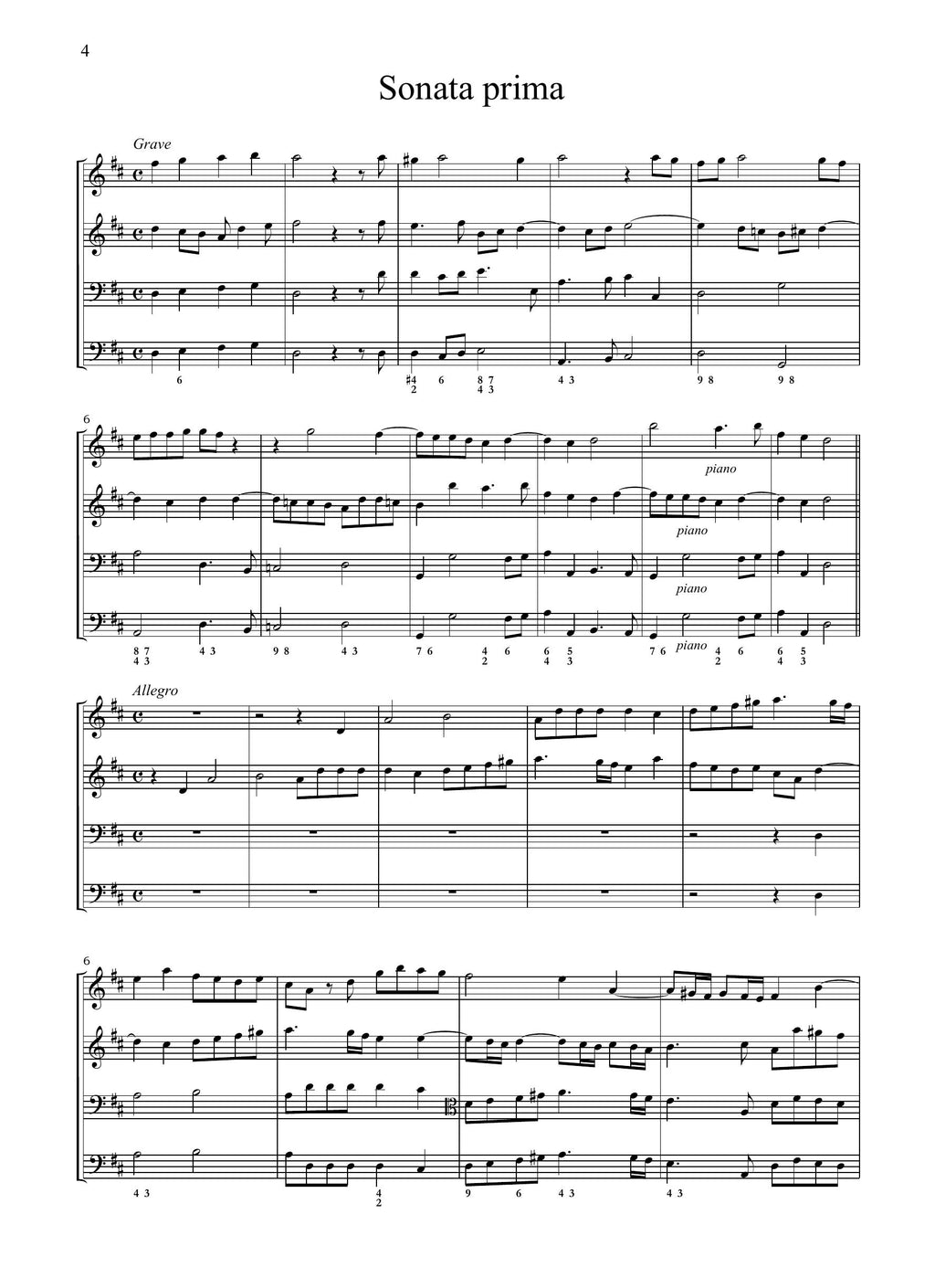 T.A. Vitali: Sonate a tre [op.1] (Modena, 1693)